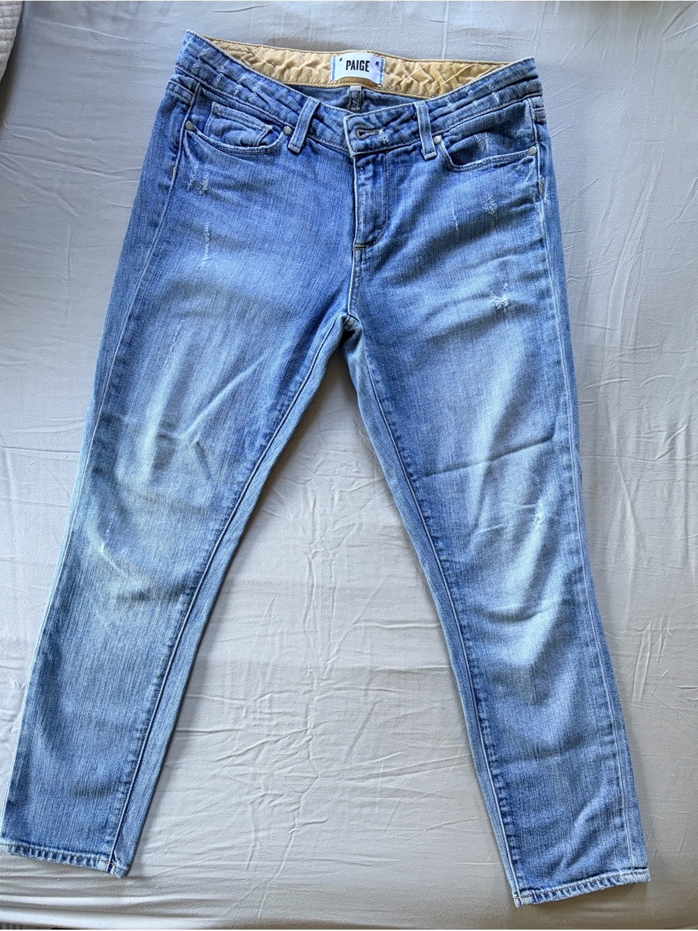 PAIGE Women's Light Blue Skinny Jeans-size 28